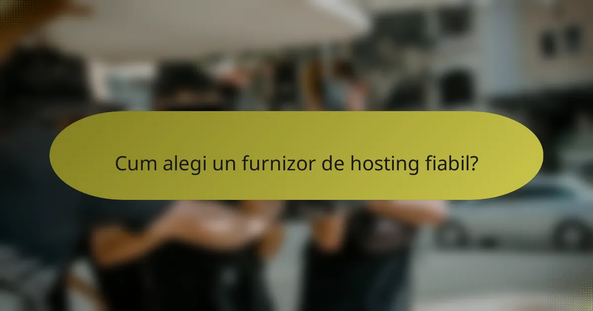 Cum alegi un furnizor de hosting fiabil?