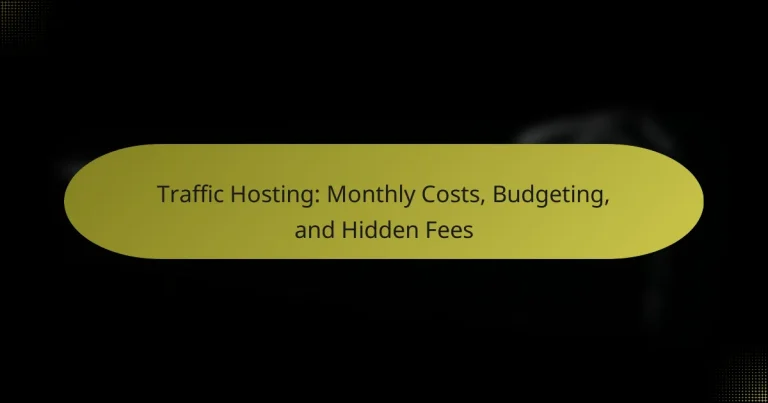 Traffic Hosting: Costuri lunare, Bugetare și Taxe ascunse